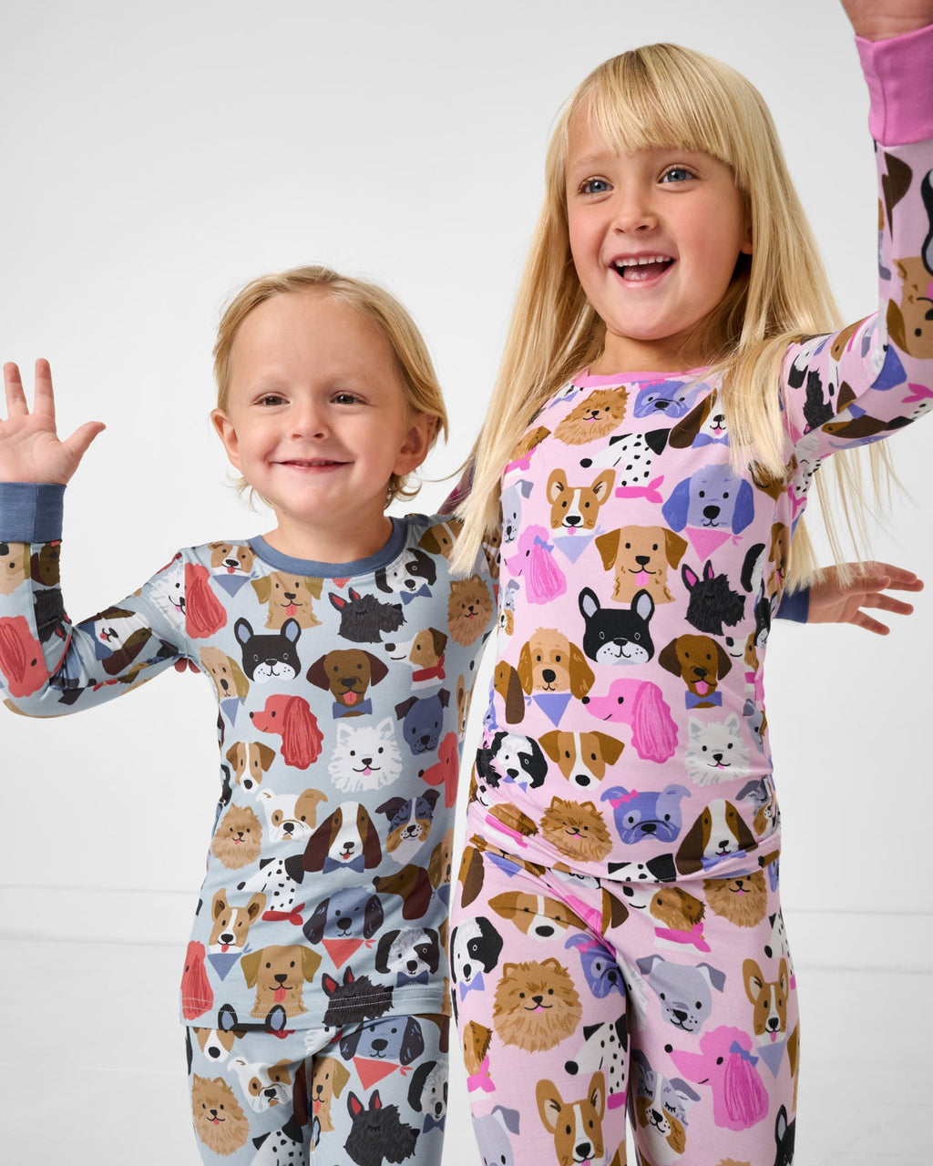 Pink Puppy Parade Two-Piece Pajama Set