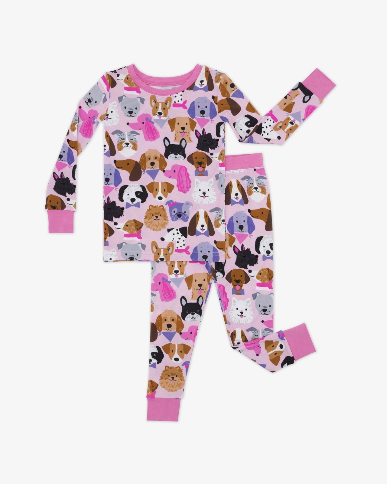 Pink Puppy Parade Two-Piece Pajama Set