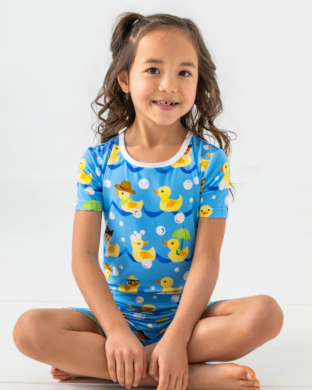 Splish Splash Two-Piece Short Sleeve & Shorts Pajama Set