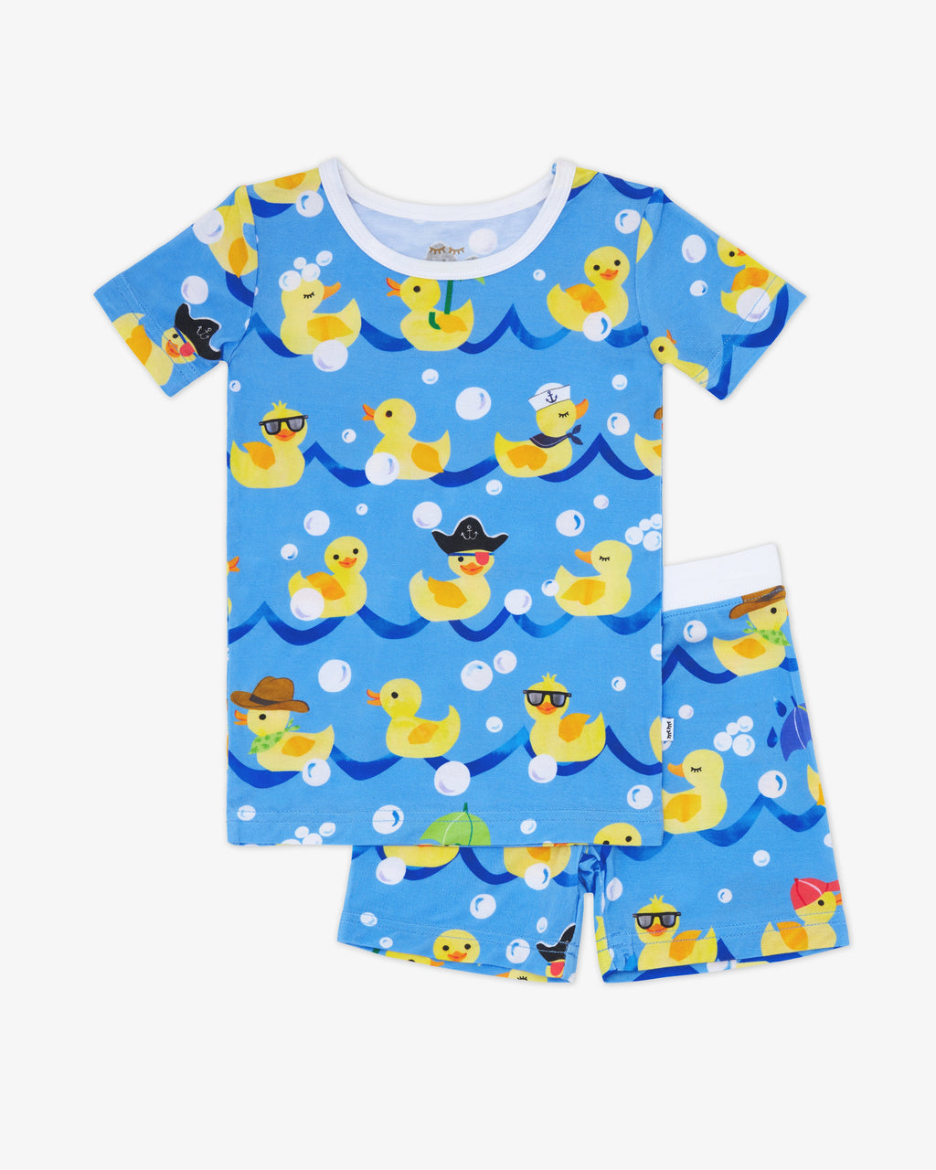 Splish Splash Two-Piece Short Sleeve & Shorts Pajama Set